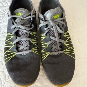 Nike womens Charcoal and Lime Athletic Shoes